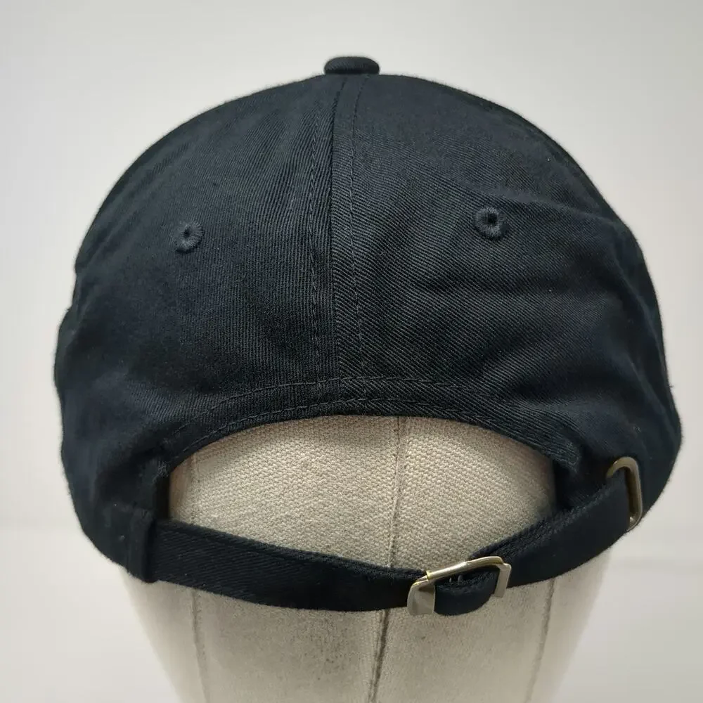 Yupoong Baseball Cap Black One Size NH PBS Logo Hat Adjustable Slideback Pin